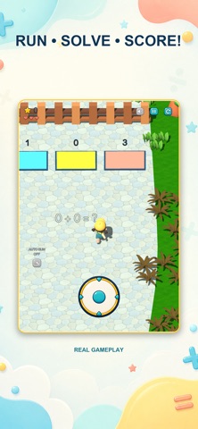 Little Helper Math Run gameplay screenshot from the App Store